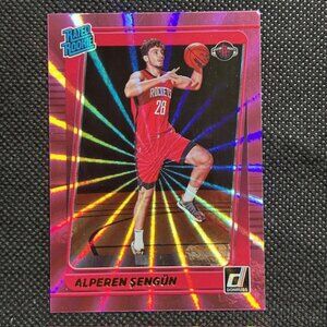 2021-22 Panini Donruss - Rated Rookie Alperen Sengun #219 Holo Pink Laser (RC)